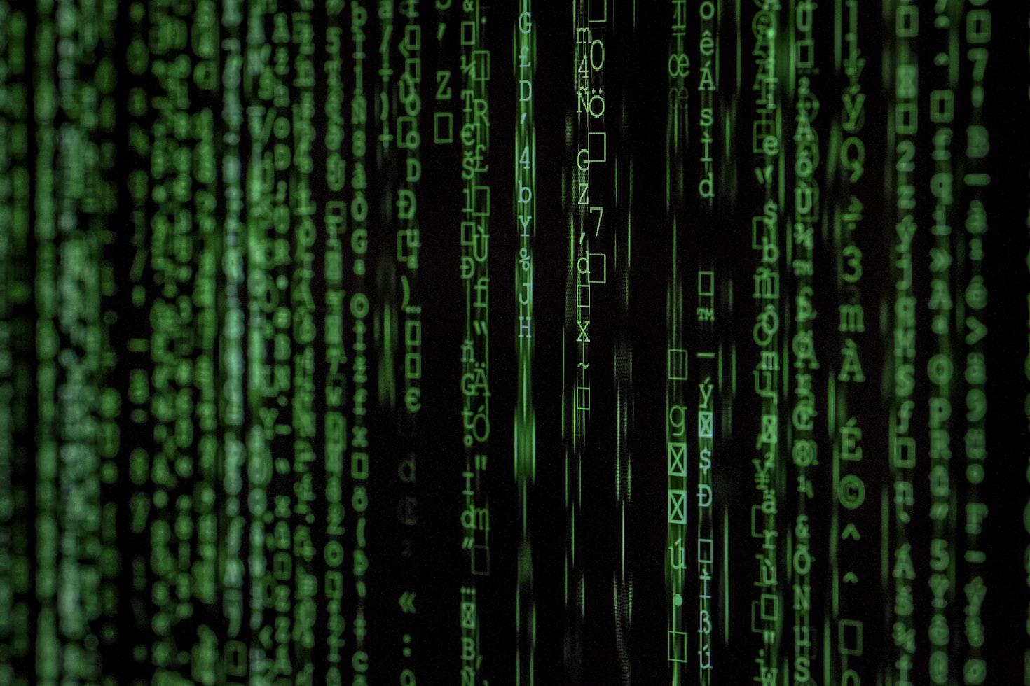 Digital security visualization with code and data streams